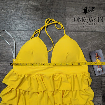 Born In Hollywood Tiered Mini Dress Size L