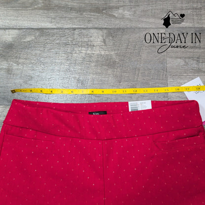 Kim Rogers Red Diamond Millenial Pants Size 14