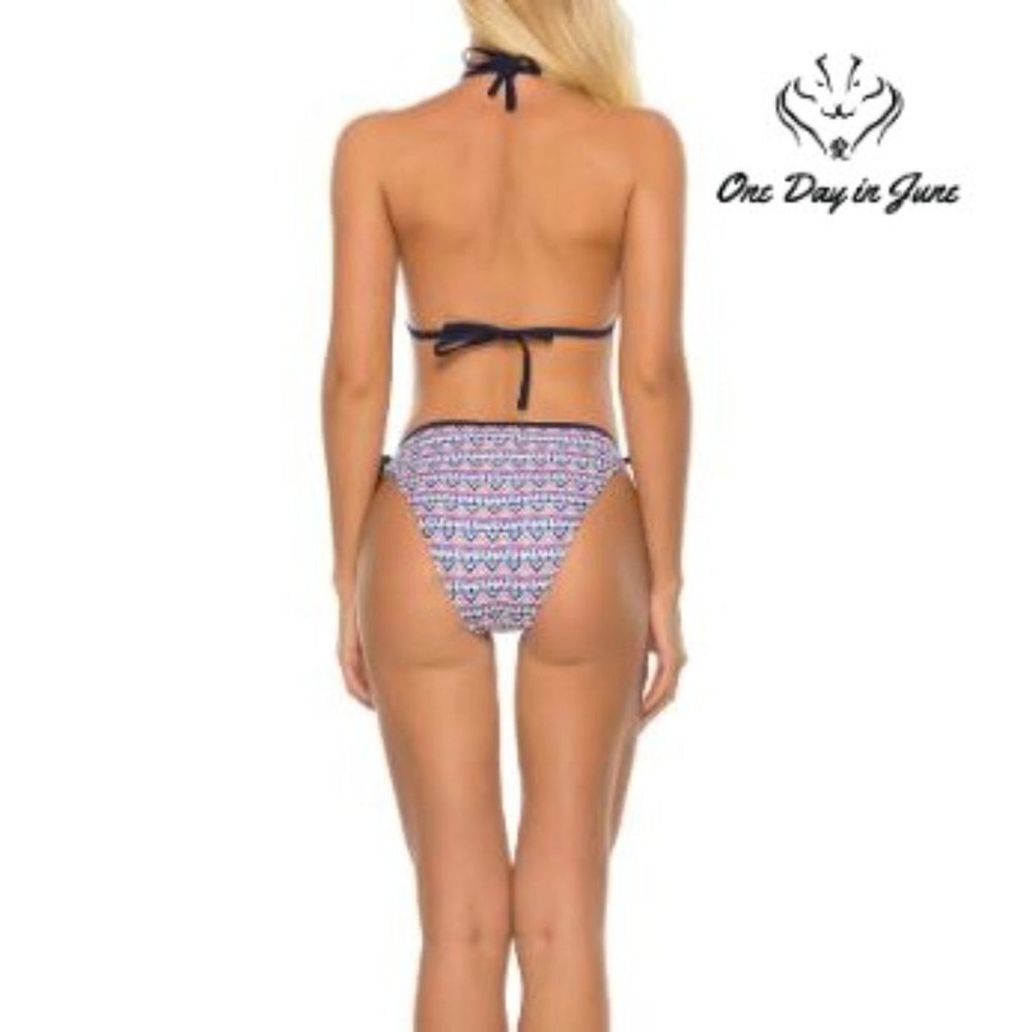 CharmLeaks Tie Side Padded Triangle Bikini Swimsuit Size XXL