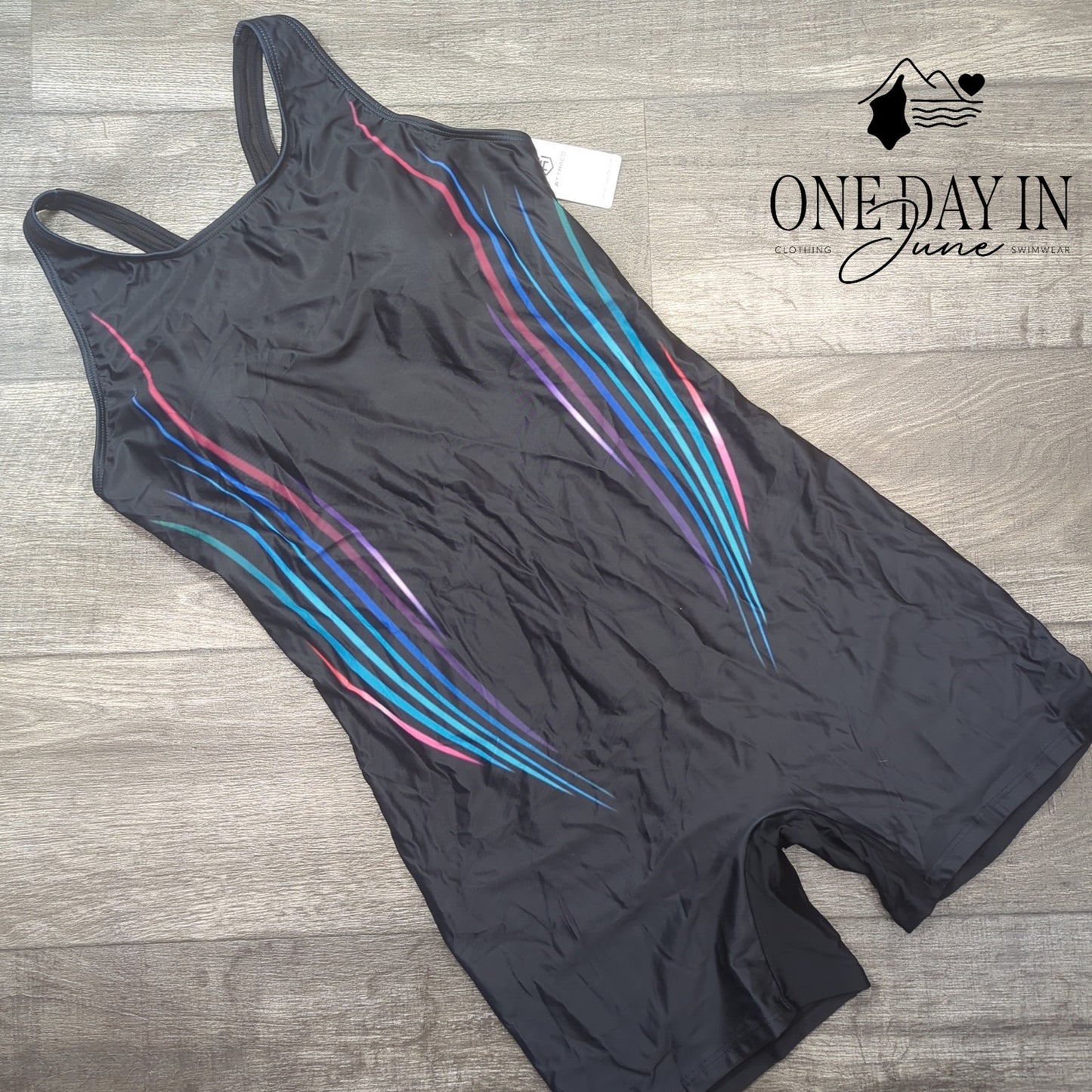 Attraco Boyshort One Piece Swimsuit Size XL