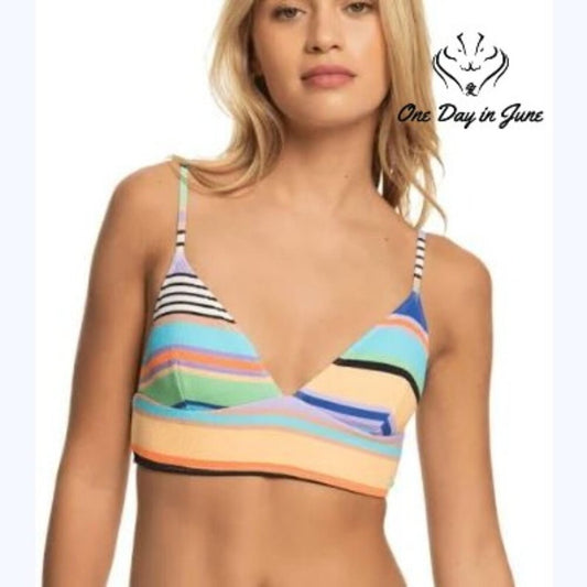 Roxy Color Jam Tank Top Bikini Top Size M