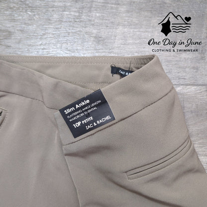 Zac & Rachel Petite Slim Ankle Pants Size 10P
