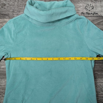 Talbots Petite Fleece Long Sleeve Pullover Top Size P