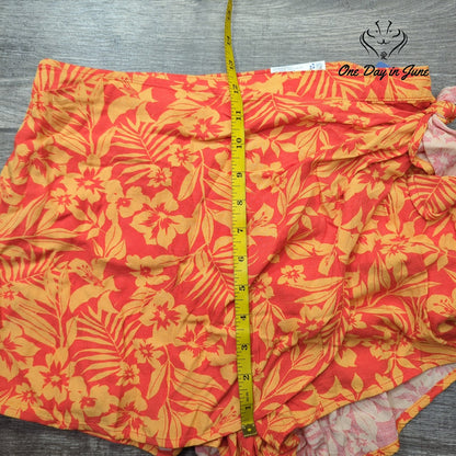Arizona Jean Co. Juniors Tropical Wrap Skort Size L