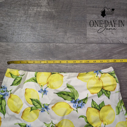 Talbots Lemons Mini Skirt Size 8