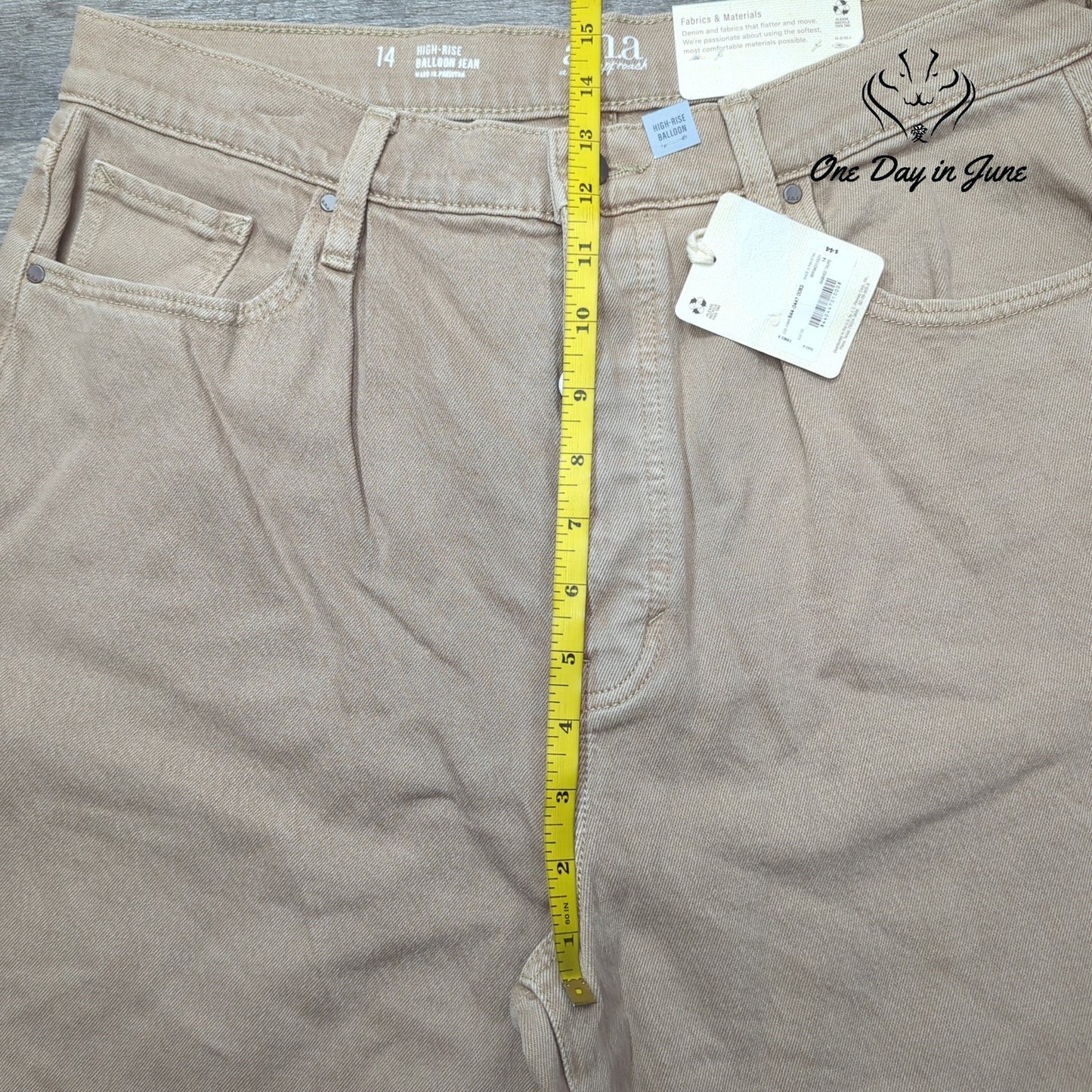 a.n.a High Rise Balloon Jeans Size 14