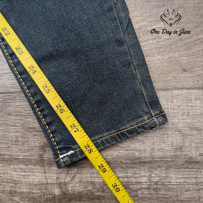 True Religion Jennie Curvy Big T Super Skinny Jeans Dark Wash NWT $199 Size 4