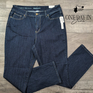 Westport Classic Fit Jeans Dark Wash High Rise Straight Leg NWT Size 10