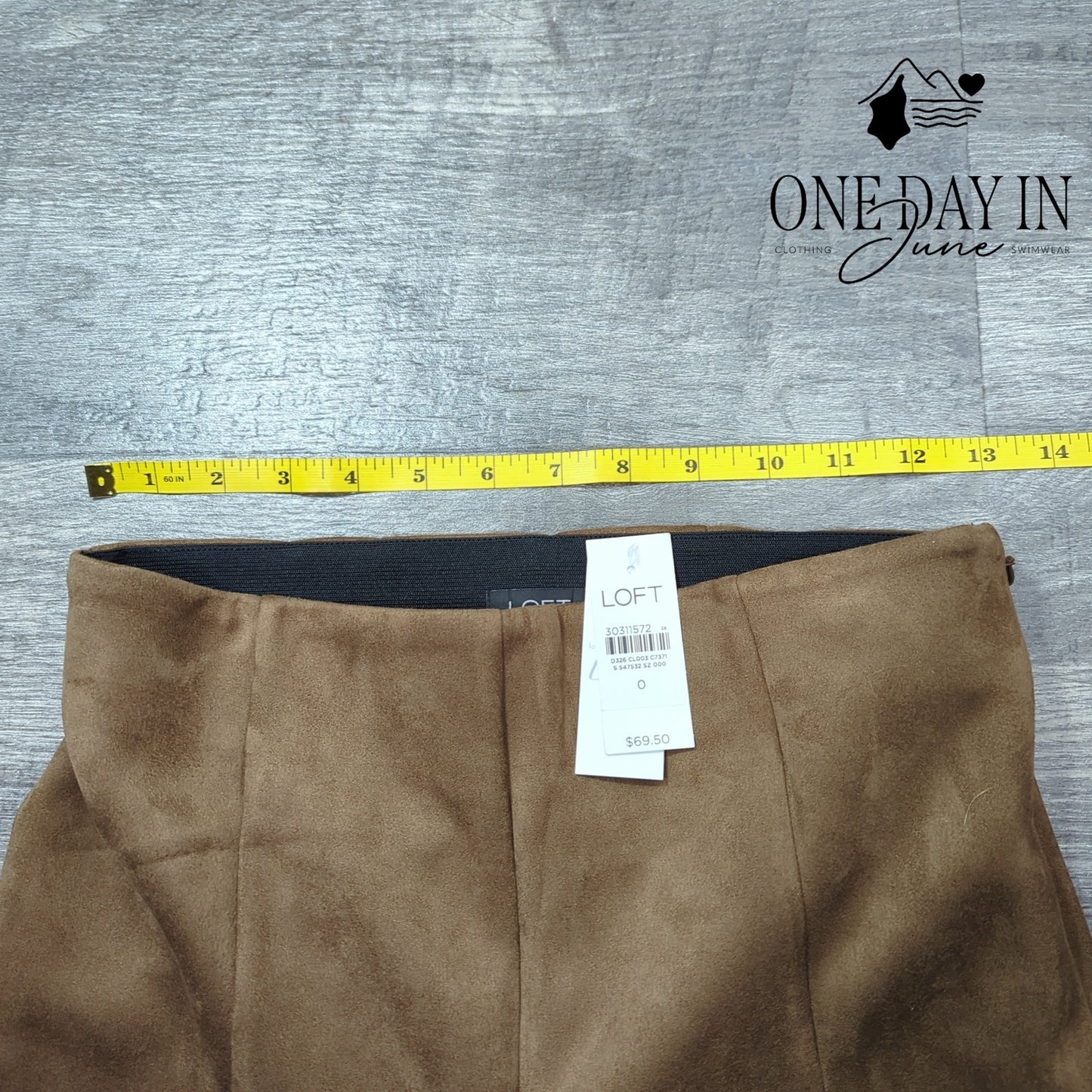 Loft Suede Like Ankle Pants Size 0