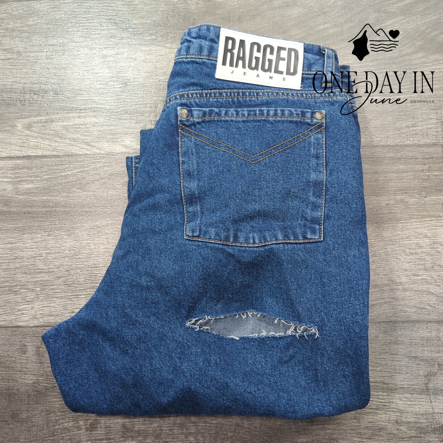 Ragged Jeans Straight Leg Jeans Size 18 (34)