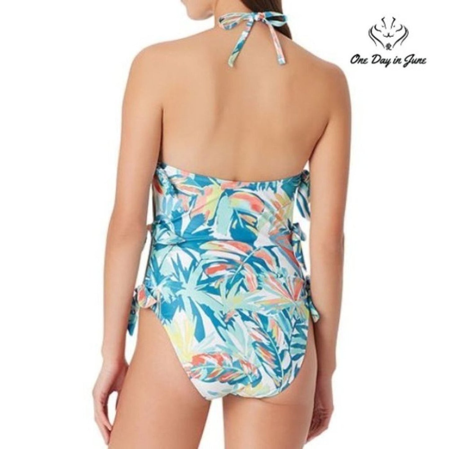 Sugar Beach Floral One Piece Size M