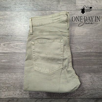 AG Adriano Goldschmied Farrah Skinny Ankle Jeans Sage Green NWT Size 2 (26)