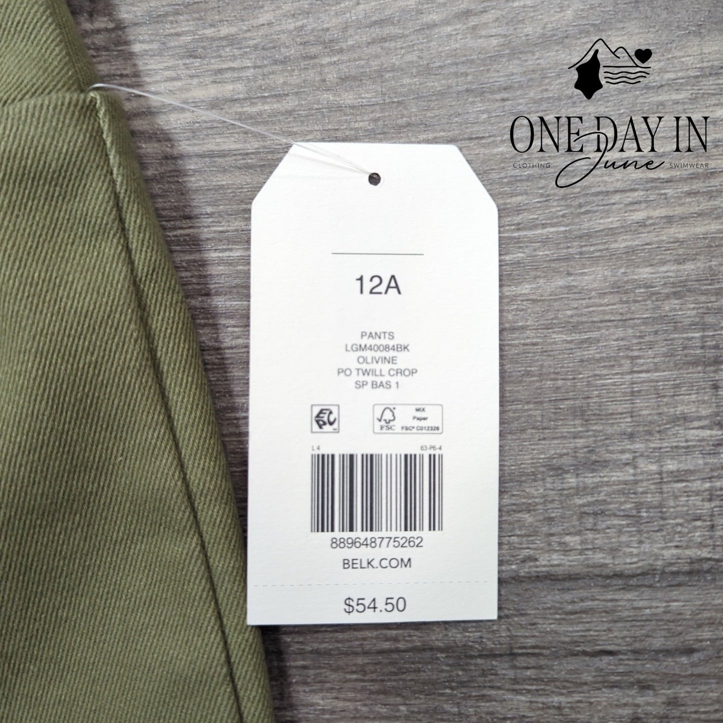 Wonderly Twill Crop Pants Size 12