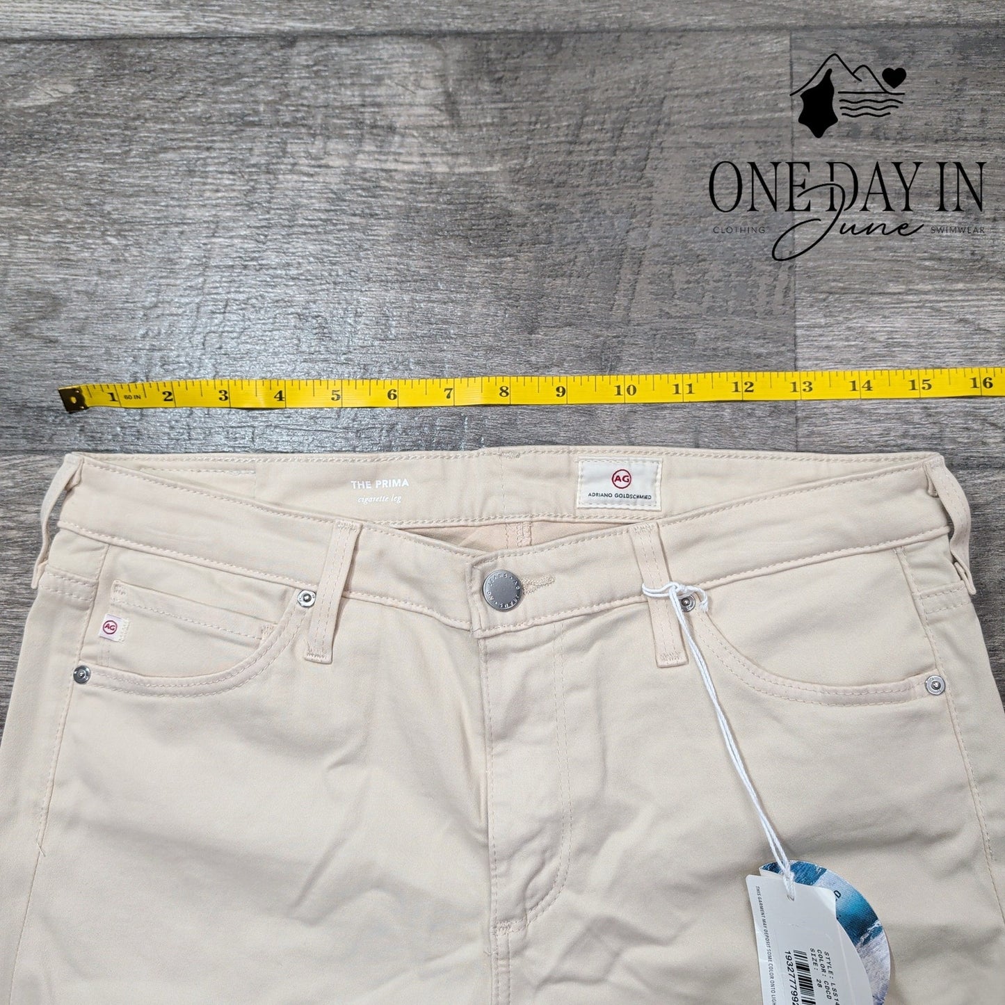 AG Adriano Goldschmied The Prima Cogarette Sateen Straight Pants Size 6 (28)