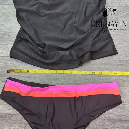CharmLeaks Strapless Tankini Swimsuit Size XL