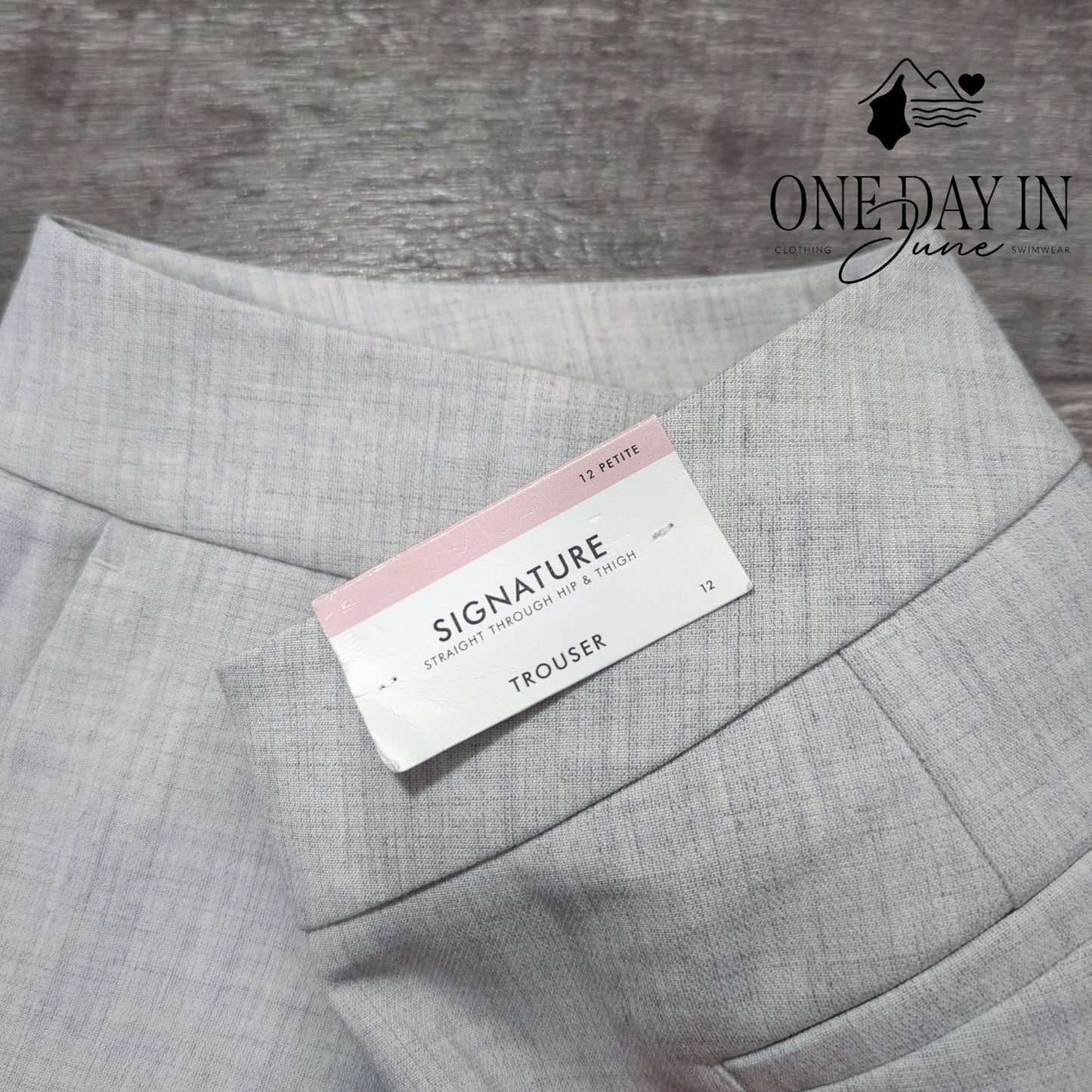 Ann Taylor Petite Signature Straight Trouser Pants Size 12P