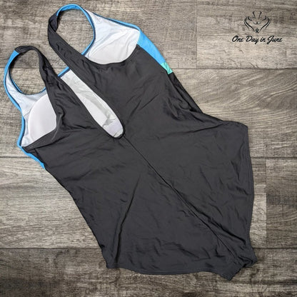 Aleumdr Color Block One Piece Swimsuit Size XXL