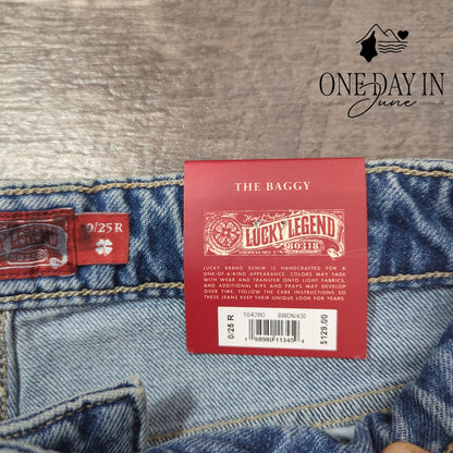 Lucky Brand The Baggy Bow Down Wash Jeans Size 0 (25)
