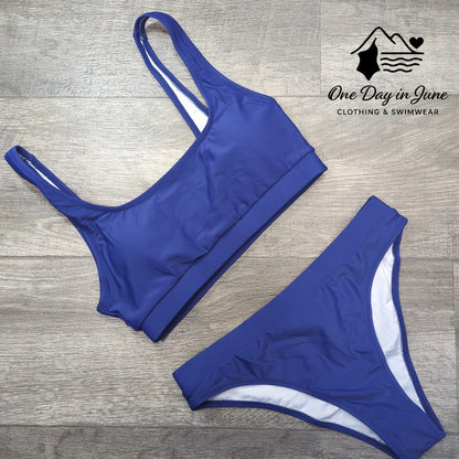 Aqua Eve Crop Top Bikini Swimsuit Size S