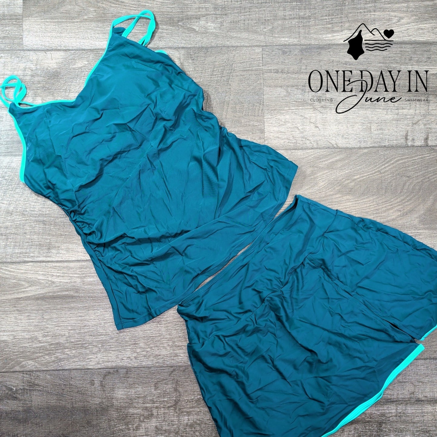 Dokotoo Skirted Boyshort Tankini Swimsuit Size M
