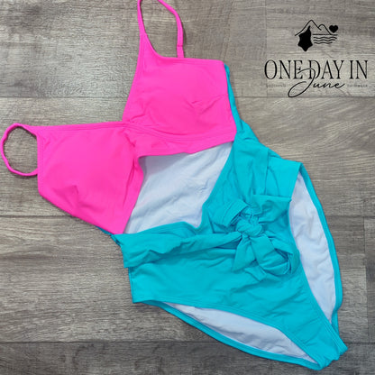 Charmo Cut Out One Piece Swimsuit Size L