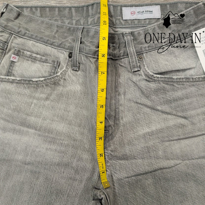 AG Adriano Goldschmied Straight Leg Jeans Gray Denim NWT $215 Size 4 (27)
