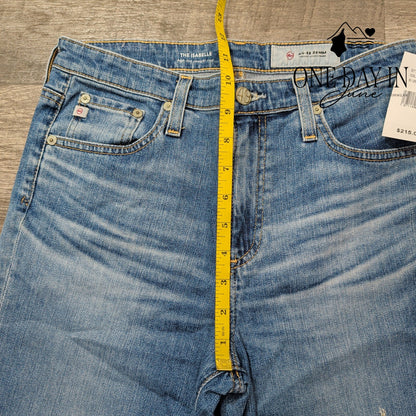 AG Adriano Goldschmied Isabelle High Rise Straight Crop Distressed NWT Size 4