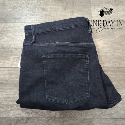 Good American Good Petite Skinny Ankle Jeans Dark Wash NWT $155 Size 28P