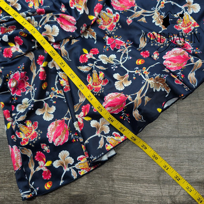 Cosaka Floral Swim Dress Womens One Piece Skirted Tummy Control NWT Size S