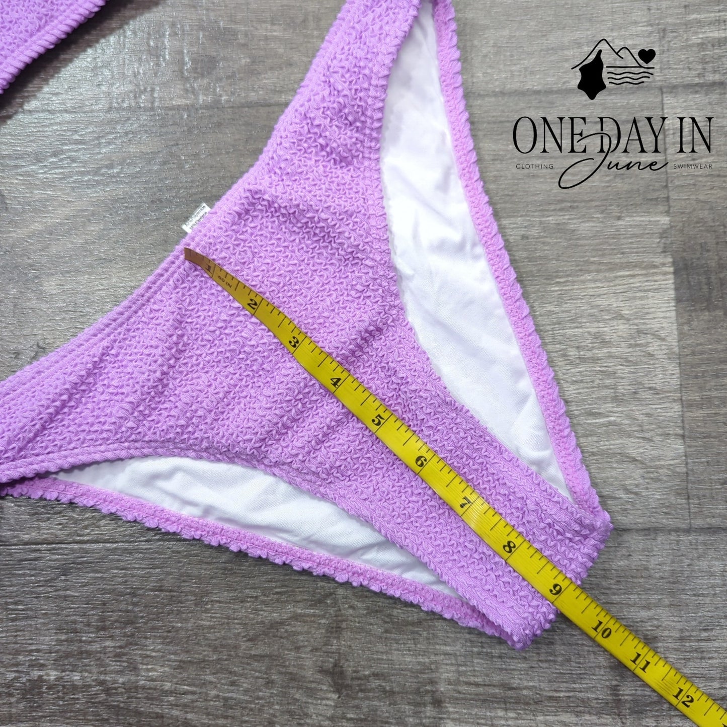 Charmo Smocked Bikini Swimsuit Size S