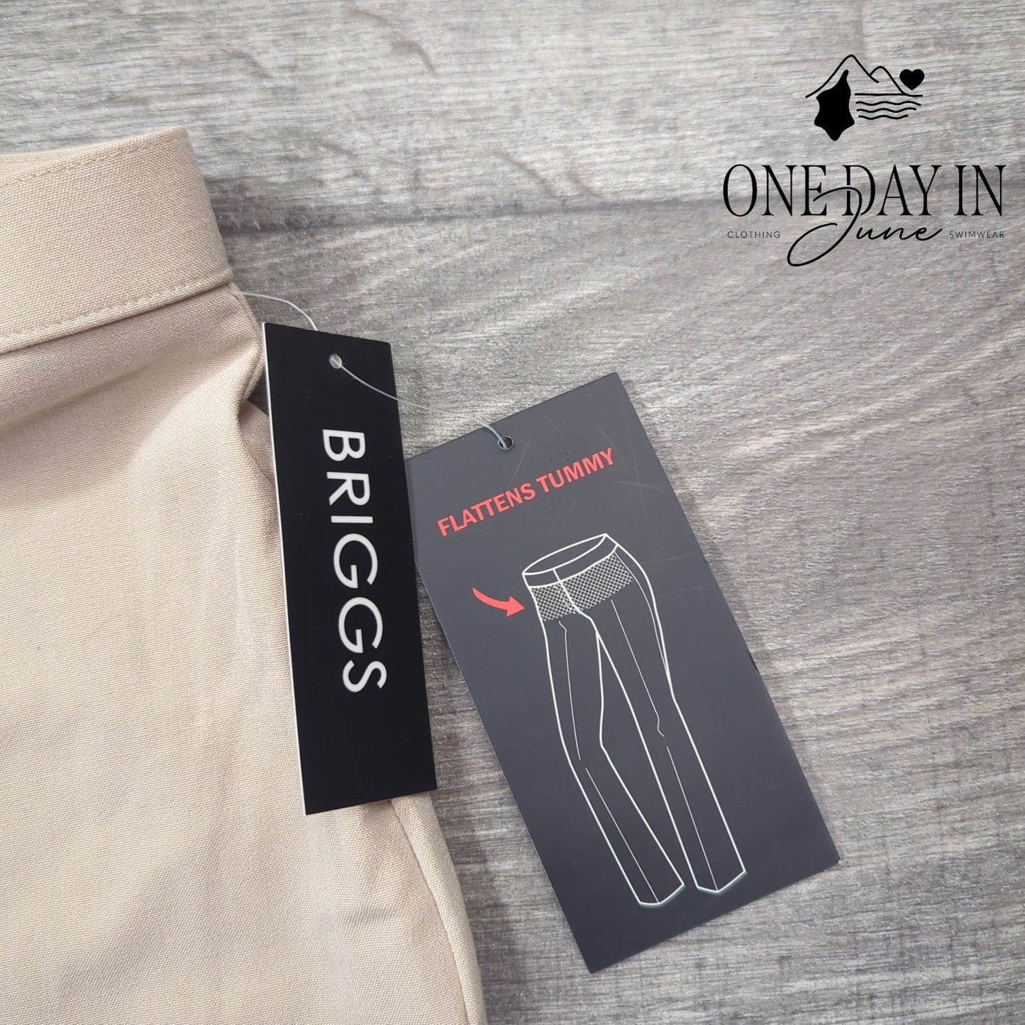 Briggs New York Tummy Flattening Straight Leg Pants Size 16