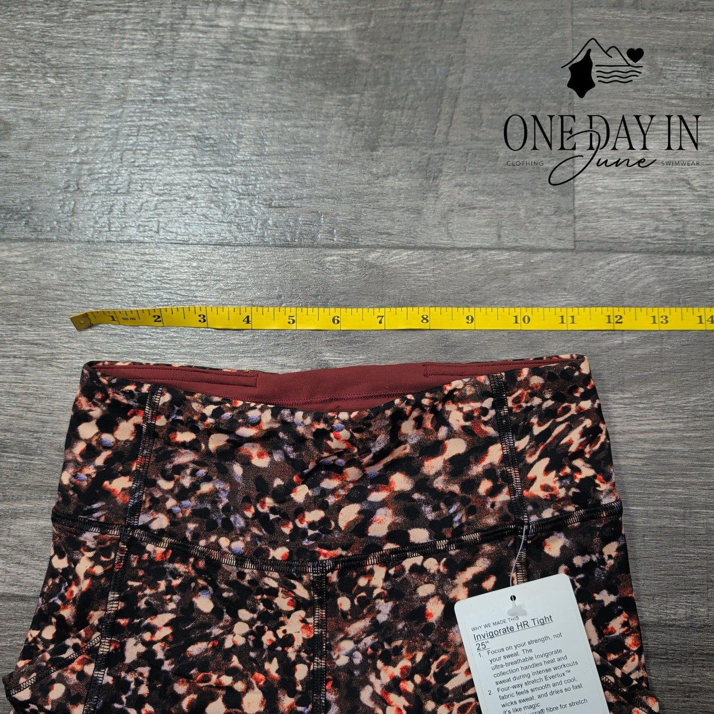 Lululemon Invigorate HR Tight 25" Leggings Multicolor Everlux NWT Size 4