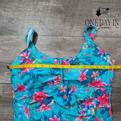 Tempt Me Floral One Piece Swimsuit Size XL