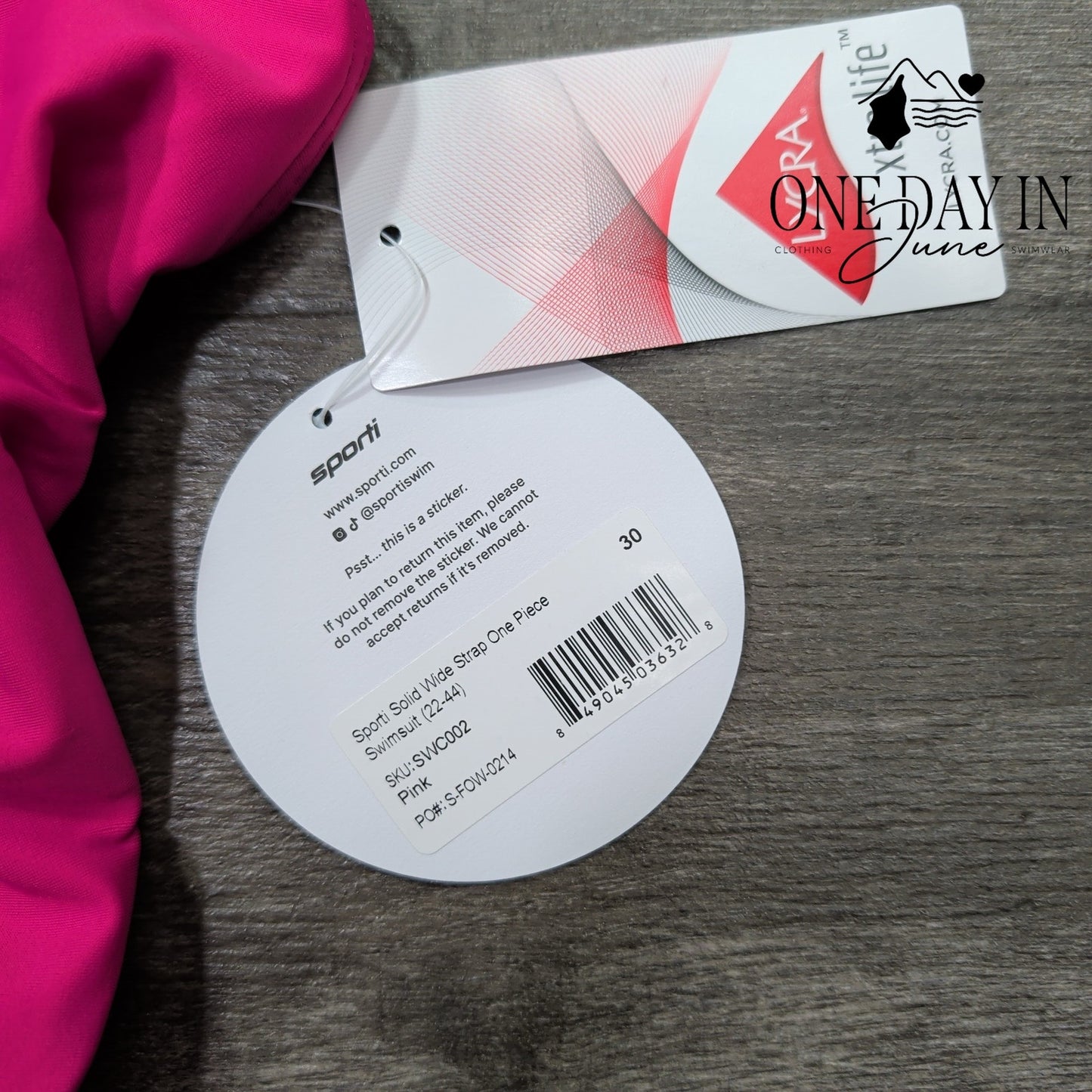 Sporti Training One Piece Swimsuit Size S (30)