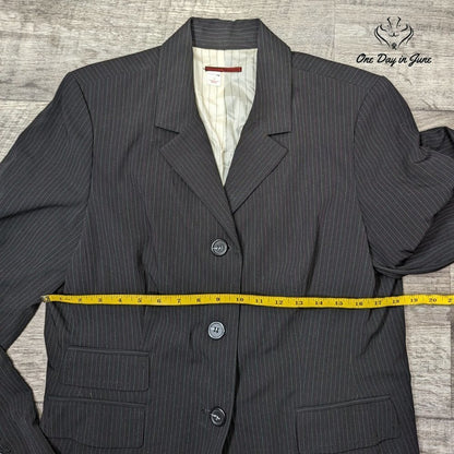 Tapemeasure Pin Stripe 3 Button Blazer Size 16