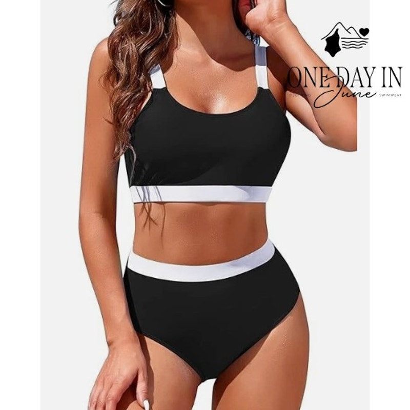 Adisputent Crop Bikini Swimsuit Size M