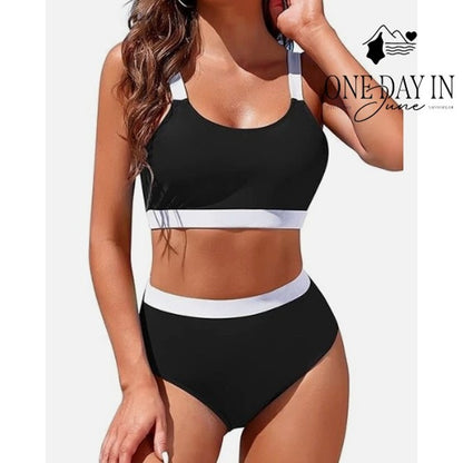 Adisputent Crop Bikini Swimsuit Size M