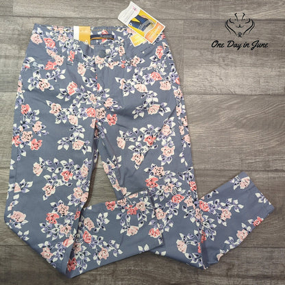 Lee Shapelastic Just Below Waist Slim Crop Jeans Floral NWT Size M
