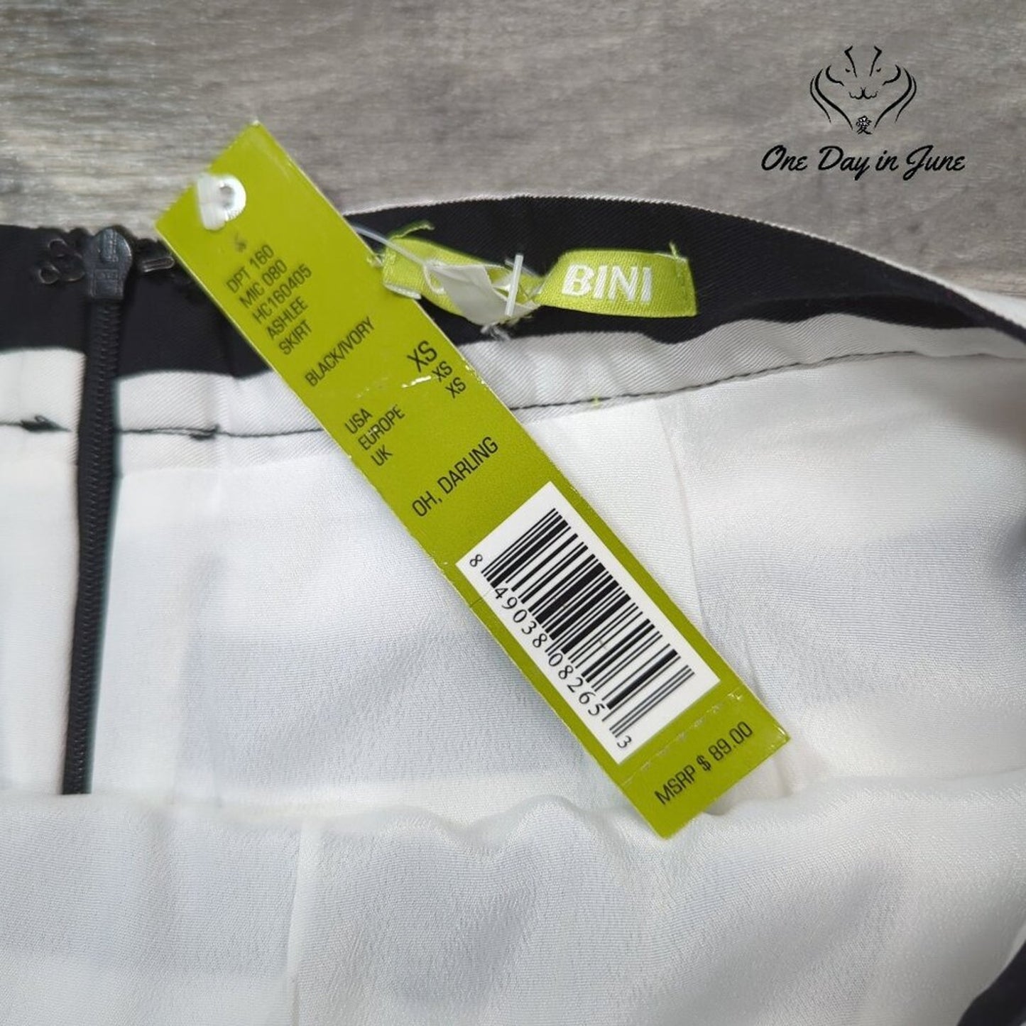 Gianni Bini Striped A Line Mini Skirt Size XS