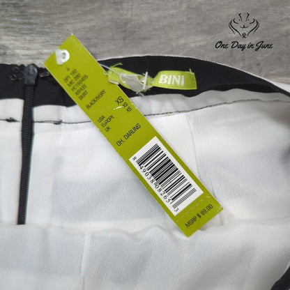 Gianni Bini Striped A Line Mini Skirt Size XS