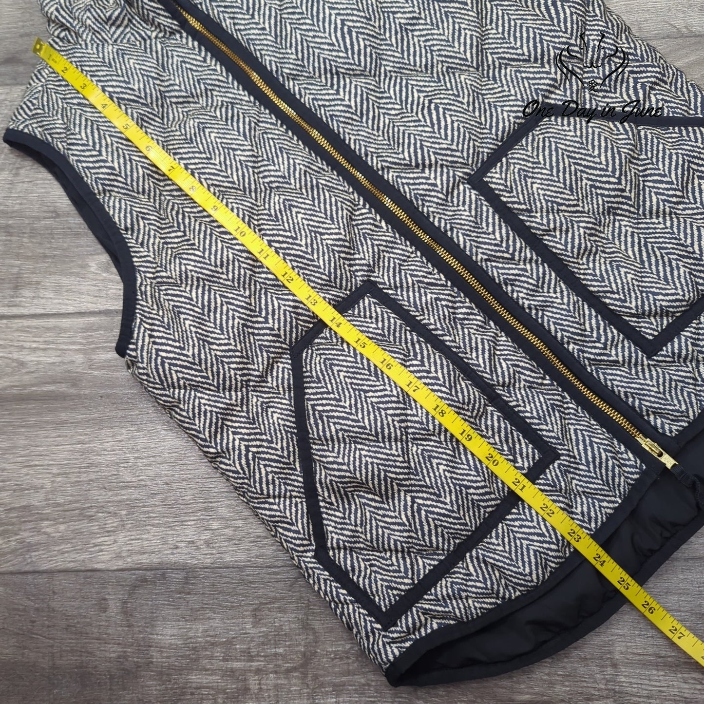 J.Crew Full Zip Quilted Vest Size S
