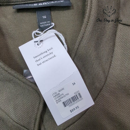 Lane Bryant Smoothing Knit Clasp Front Jacket Size 16