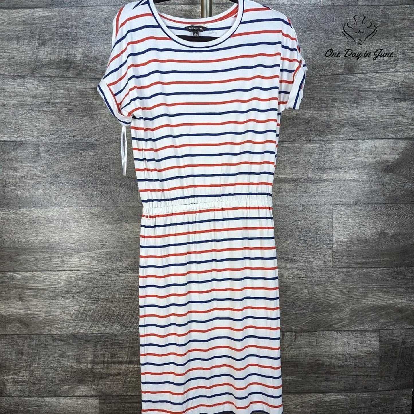 Banana Republic Striped Short Sleeve Mini Dress Size S