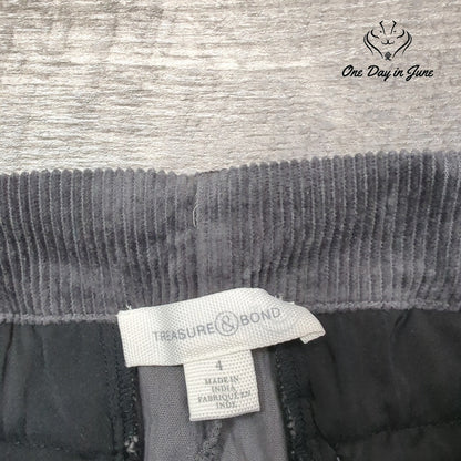 Treasure & Bond High Rise Bootcut Corduroy Pants Gray Size 4