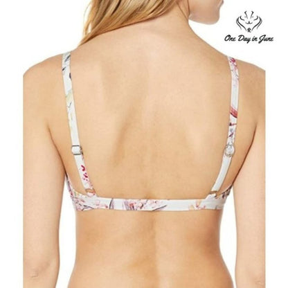 Vicious Young Babes Grounded Keyhole Bralette Bikini Top Swimsuit Size S