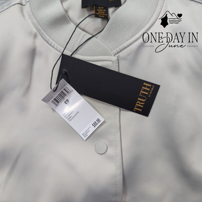 Truth Crop Snap Front Jacket Size S