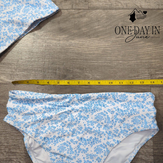 Moshengqi High Waist Crop Bikini Swimsuit Size M