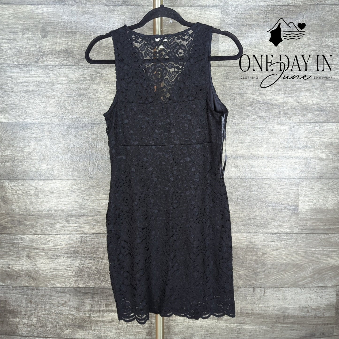 Monteau Lace Layered Mini Dress Size L