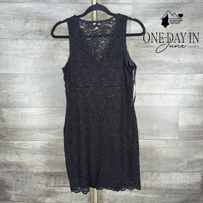 Monteau Lace Layered Mini Dress Size L