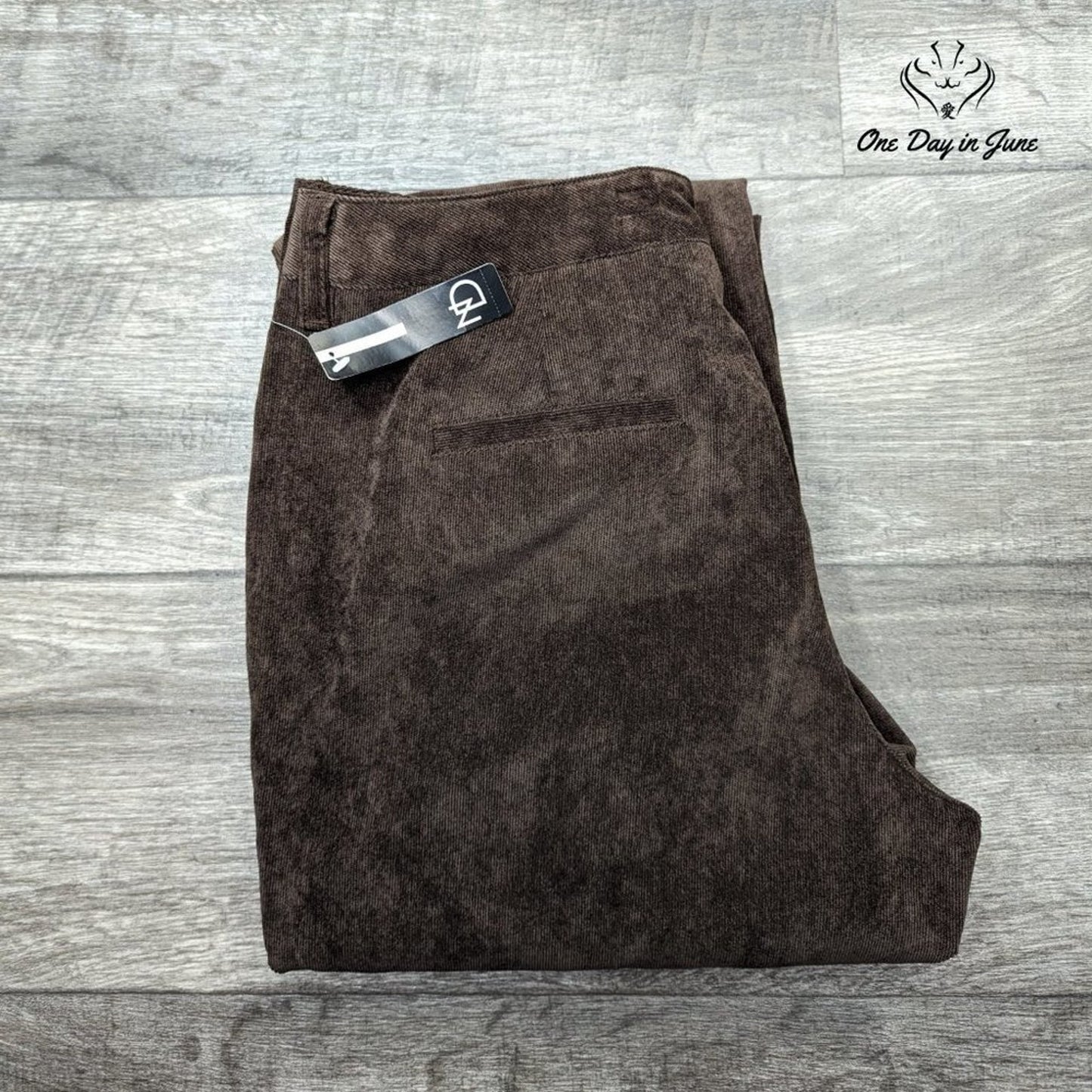 New Directions Straight Leg Corduroy Pants Size 12